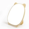 Cartoon folding makeup mirror, simple Muji style desktop dressing mirror, portable outdoor all-purpose makeup mirror Application Scenario
